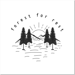 Forest For Rest Posters and Art